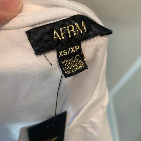 AFRM Palm Tree Post Card Graphic Ruched T Shirt XS - Picture 6 of 6